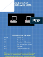 How To Draw Bolts & Nuts