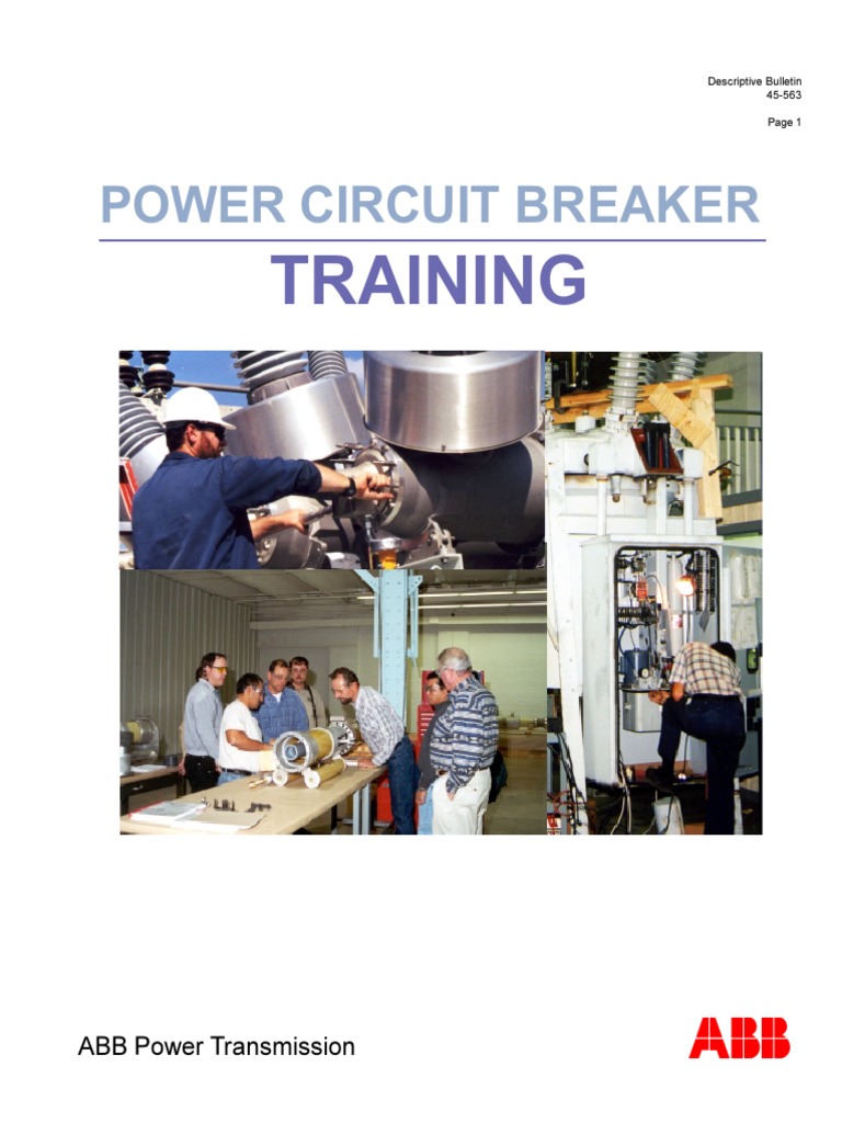 Power Circuit Breaker Training | PDF | Manufactured Goods | Electric Power