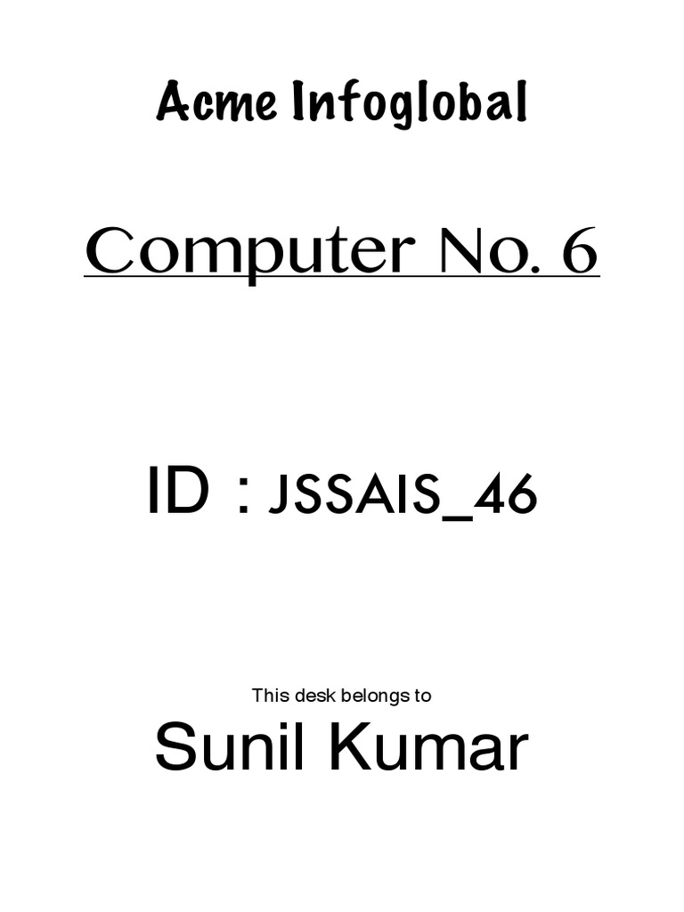 Computer 6 PDF | PDF