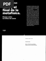 Kant y El Final de La Metafísica - Lébrun