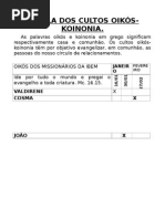 Escala Dos Cultos Oikós 2