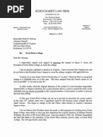 Download Letter to Virginia Attorney General Concerning Sweet Briar College by Elliott Schuchardt SN258734229 doc pdf
