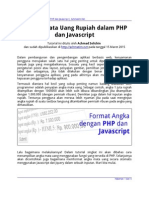 Format Angka Dalam PHP Dan Javascript
