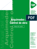 Arquímedes y Control de Obra - Manual