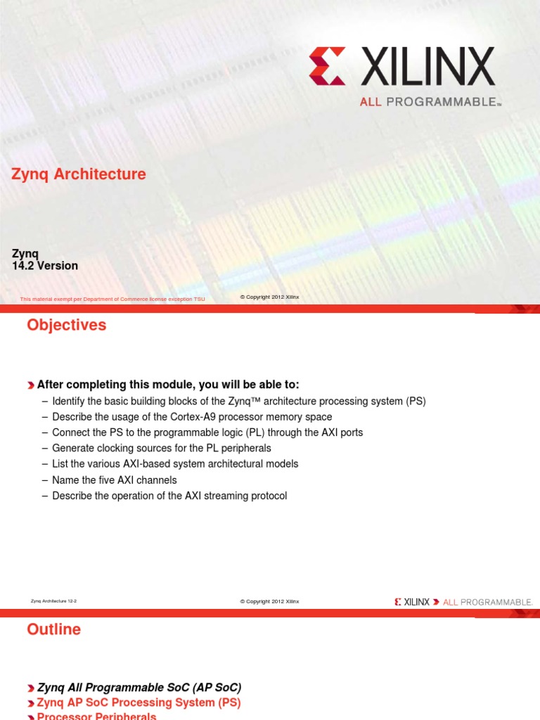 4468 20 Zynq Architecture PDF Arm Architecture Booting