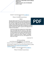 Jensen 1976 TheoryOfTheFirm-Structure,AgencyCost&Ownership