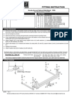 Honda Accord Tow Bar Fitting