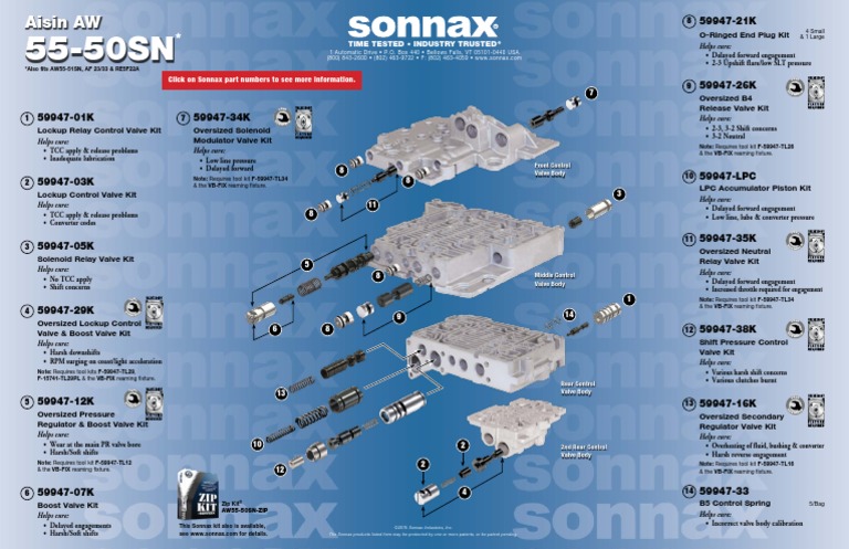 AW - 55-50SN Valve Body Layout | PDF | Technology & Engineering