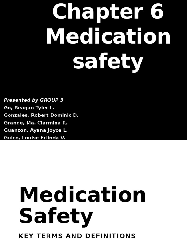 Medication Safety PDF Pharmacy Medical Prescription