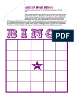 artifact c - ipad bingo