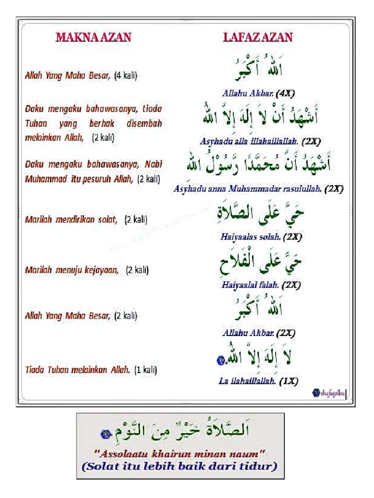 Azan Subuh Pdf