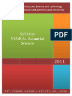 YCMOU-AST Syllabus V45 BScActuarial Science