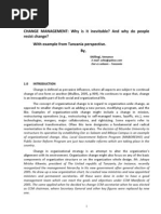 CHANGE MANGEMENT