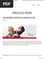 Círculo de Poesía _ Luis Martínez Entrevista a Enrique Dussel