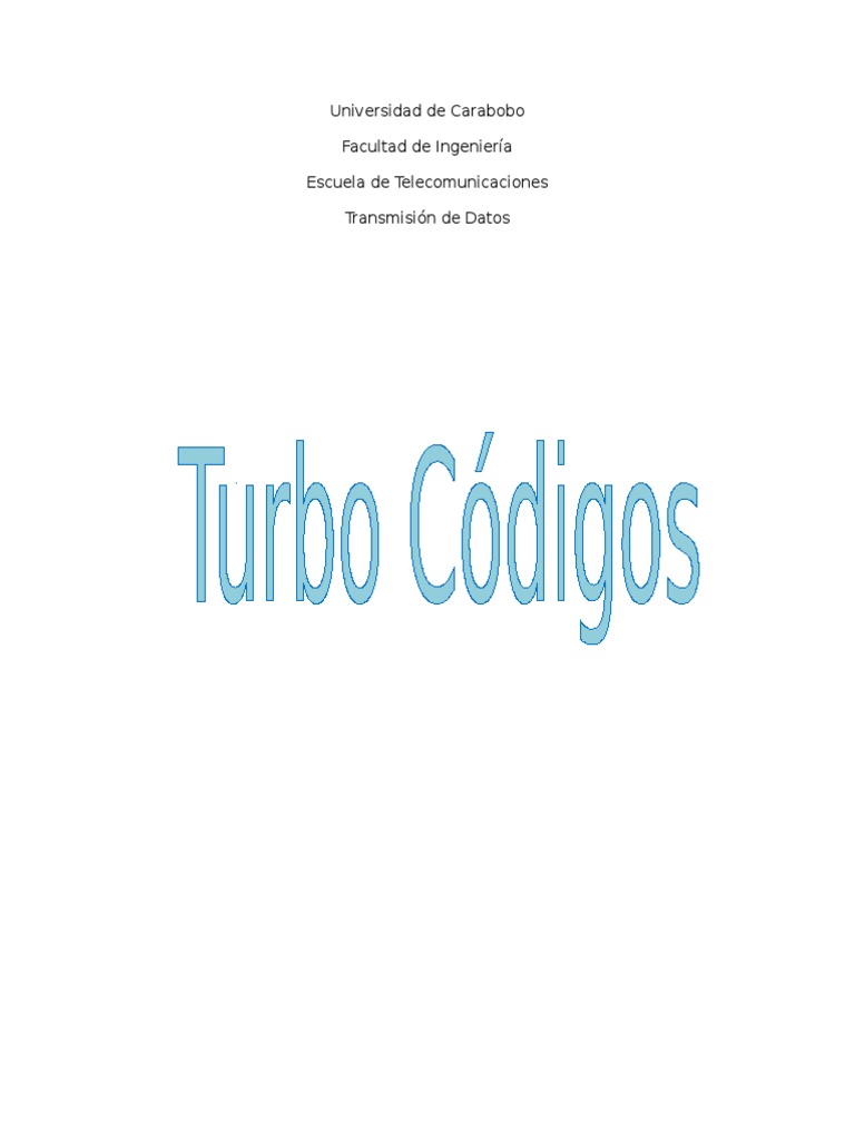 Turbo Codigo PDF Electrónica