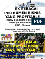 Materi Forex Sebagai Instrumen Bisnis Profitable Ricky Ekaputra Foeh.,Mm