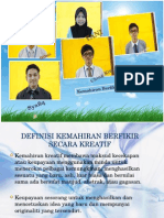 Kemahiran Berfikir Secara Kreatif