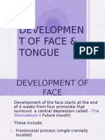 Development of Face & Tongue