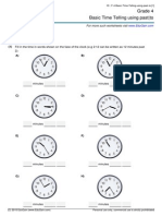 Grade4 Basic Time Telling Using Past To PDF