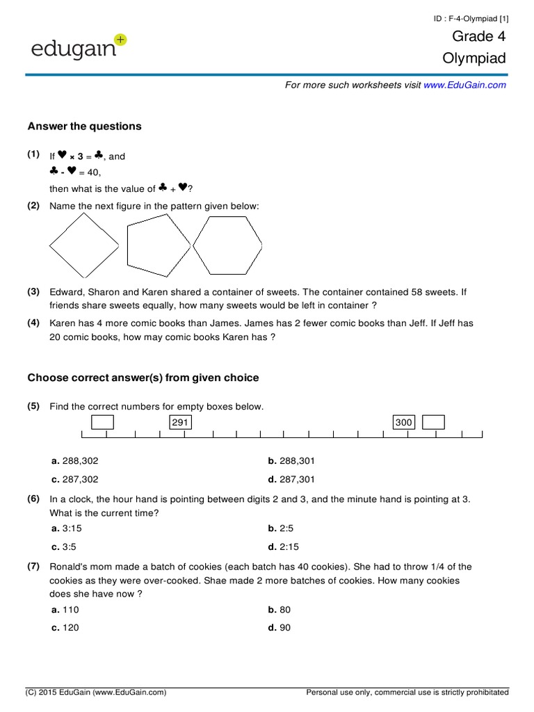 grade4-olympiad-teaching-mathematics