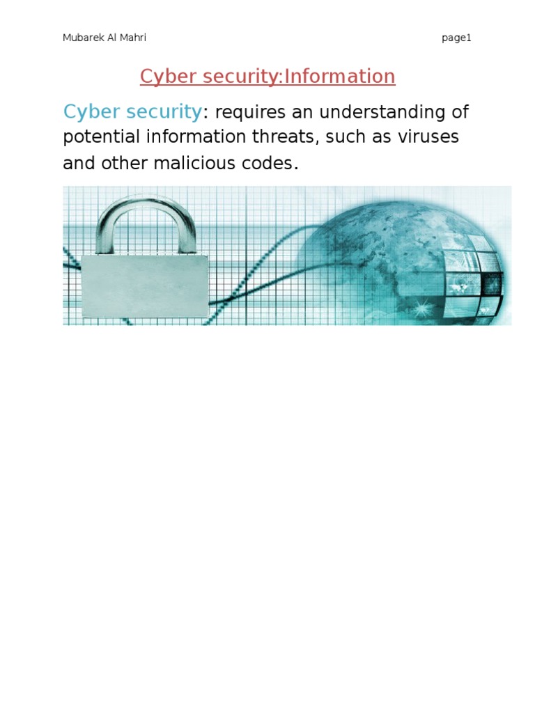 Cyber Security Threats Explained | PDF