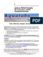 Aquatabs Water Purification Tablets