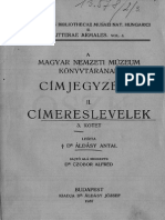 Áldásy Antal - A Magyar Nemzeti Múzeum Könyvtárának Címereslevelei