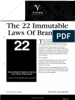 22 Immutable Laws Branding