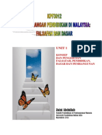 KPF3012 Nota Unit 1 Konsep Dan Pengertian Falsafah, Pendidikan, Dasar Dan Pembangunan PDF