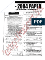 ICET 2004 Question Paper With Solutions PDF Download