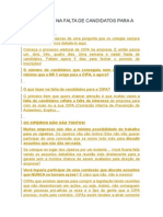 O Que Fazer Na Falta de Candidatos para A Cipa