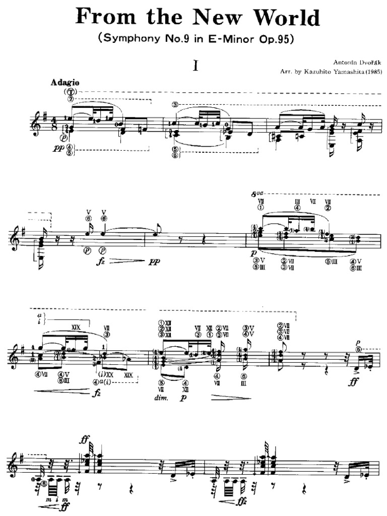 Dvorak, Symphony - 9 - From The New World - Guitar