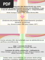 Delinquência Abuso de Substâncias