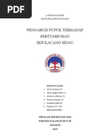 Download Laporan Penelitian Pengaruh Pupuk Terhadap Pertumbuhan Tanaman KIacang Hijau by Fendy Setiawan SN258793485 doc pdf