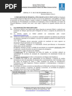 Mestrado Em Estudos de Linguagens - Processo Seletivo 2014.2