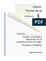 134768098 1238307782 02 Filmus Estado Sociedad y Educacion en La Argentina