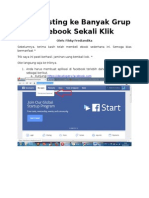 Cara Posting Ke Banyak Grup Facebook Sekali Klik