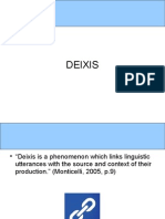 Introduction to Deixis