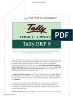 Tally Erp 9 It Assignment
