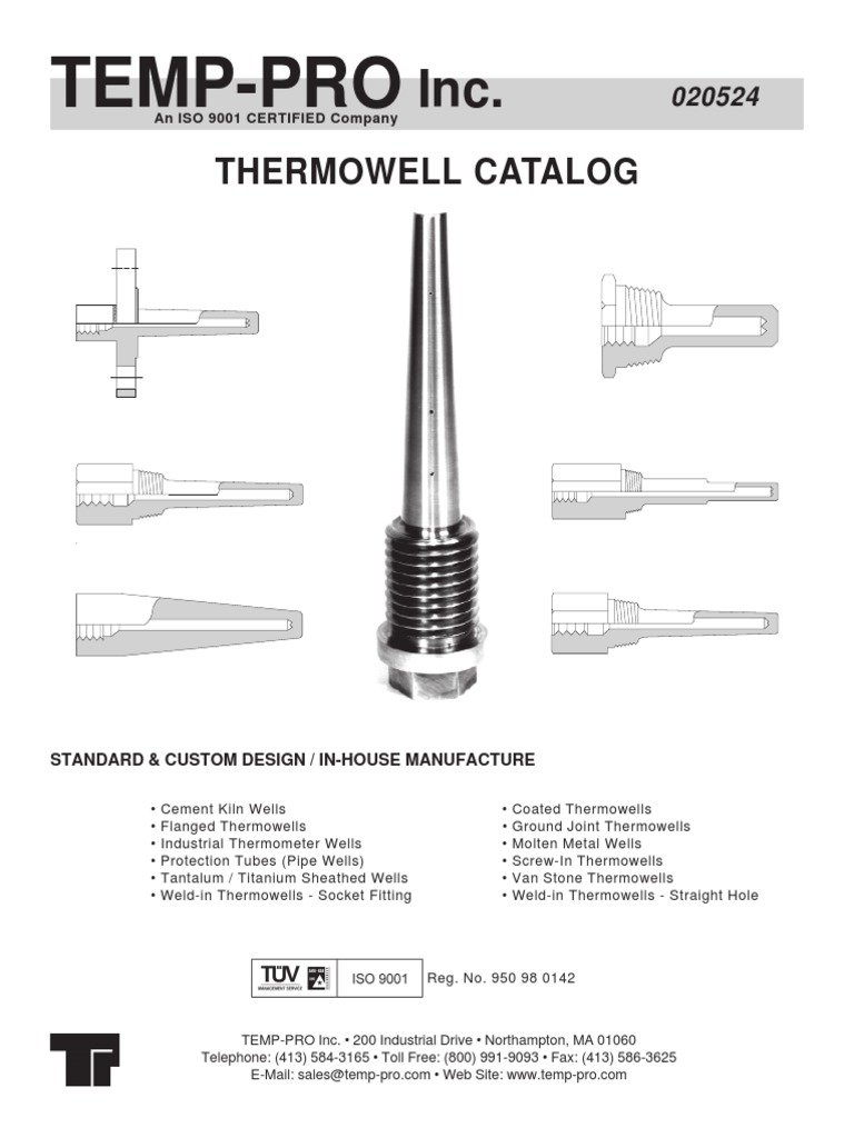 Thermowell Catalog Iron Chromium