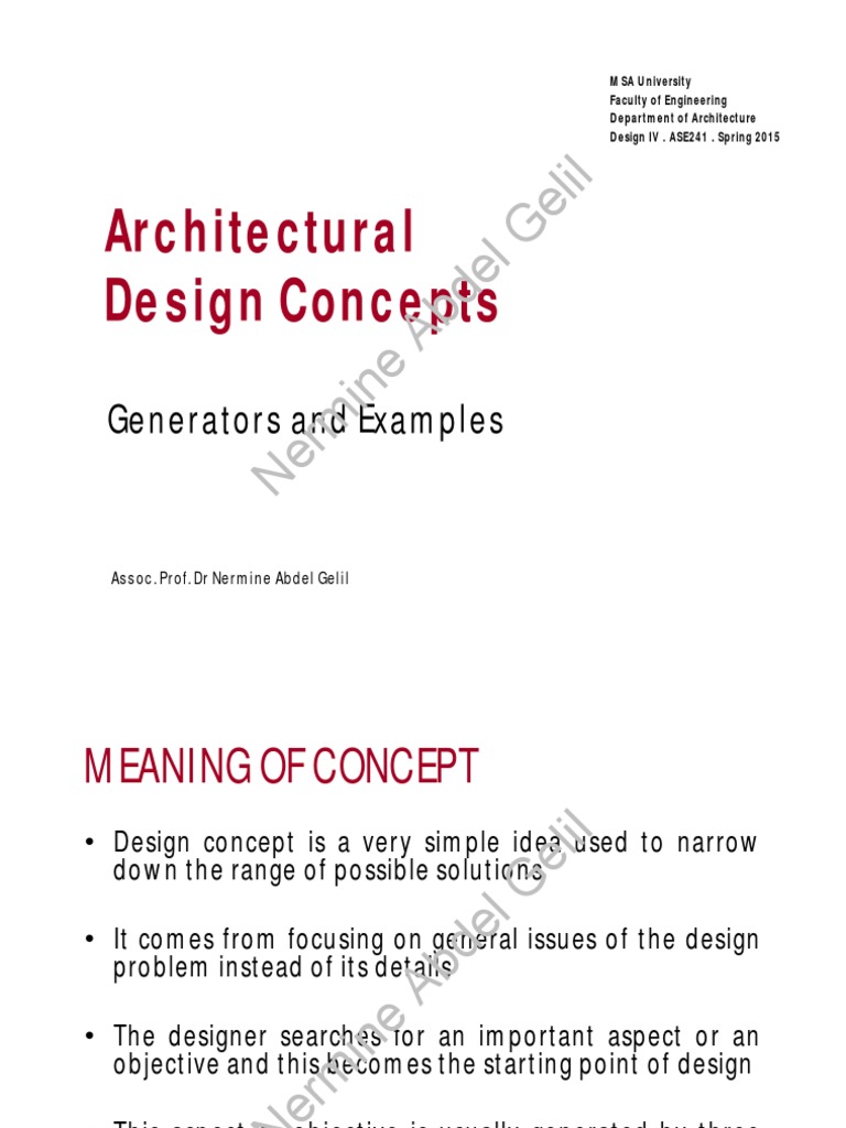 design concept architecture example