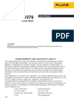 Manual Fluke 376 Pinza Amperometrica (Ingles)