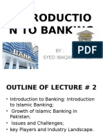 Introductio N To Banking: BY: Syed Waqar Ahmed