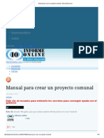 Manual para Crear Un Proyecto Comunal - Informeonline