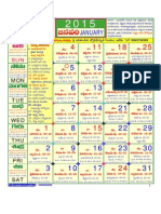 Hindu Calender 2015