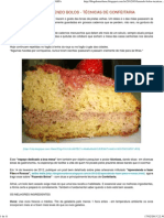 Fazendo Bolos - Técnicas de Confeitaria