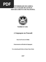 A Linguagem Em Foucault