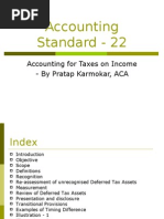AS 22: Accounting for Income Taxes | PDF