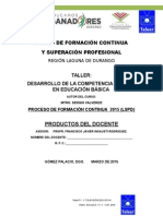 Productos Taller Desarrollo de La Competencia Lectora en Edu Basica Ep Gfv Tm Teleertv