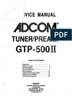 Adcom GTP-500II Service Manual